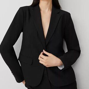 NWT Ann Taylor The Notched One Button Blazer In Seasonless Stretch size 8